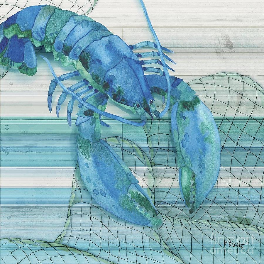Watercolor Painting - Hilton Lobster by Paul Brent