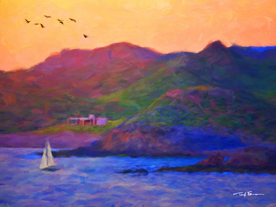 Himalaya Bay, Senora, Mexico Painting by Trask Ferrero