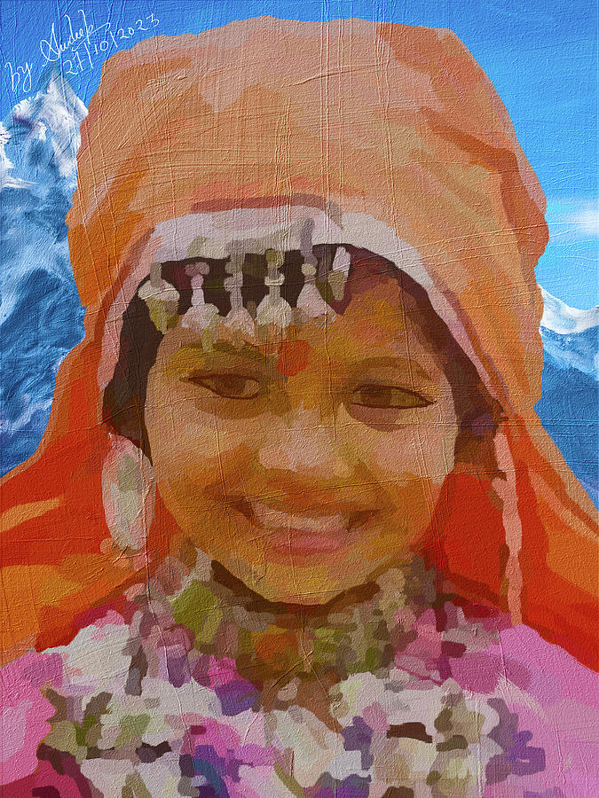 Himalayan Beauty Painting by Gradify Creations