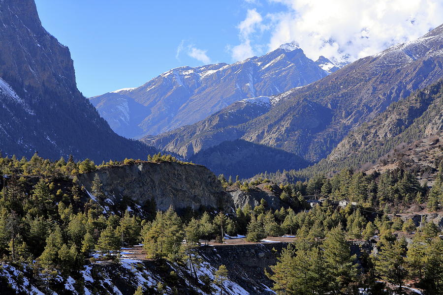 Himalayan Mountain Scene Photograph