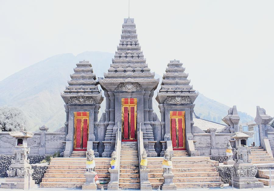  Hindu  temple  at mount  bromo Java Photograph by Newnooh Art