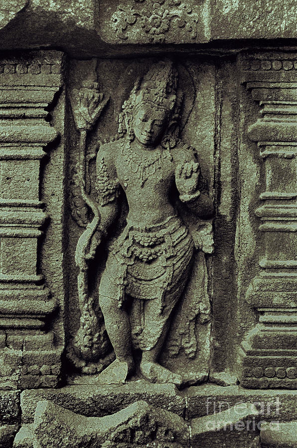 Hindu temple figure - Prambanan II Photograph by Sharon Hudson