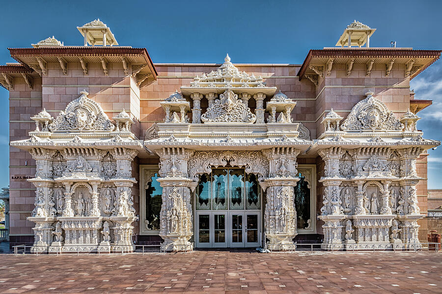 Hindu Temple in Robbinsville, New Jersey Photograph by Elvira Peretsman