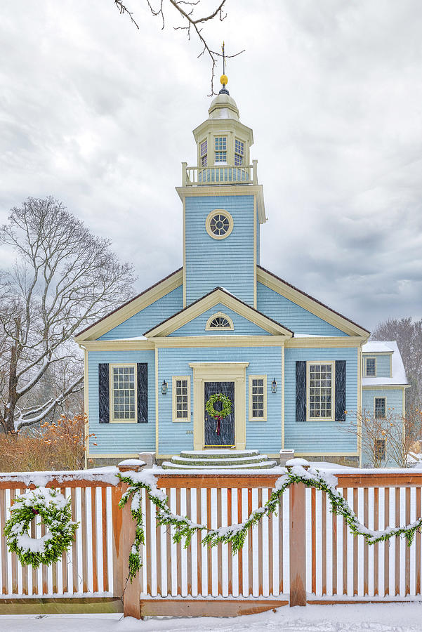 Hingham Blue Church Home Photograph by Juergen Roth