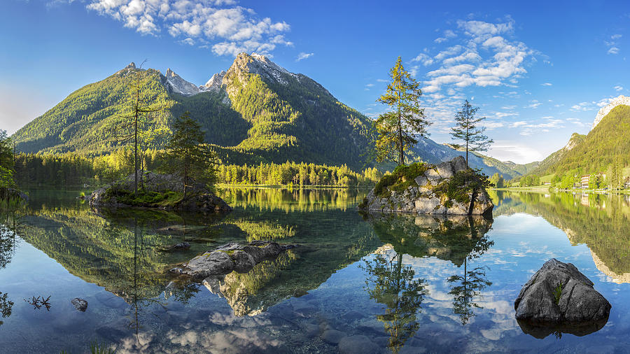 Hintersee - Bavarian lake in Berchtesgaden National Park Photograph by DieterMeyrl