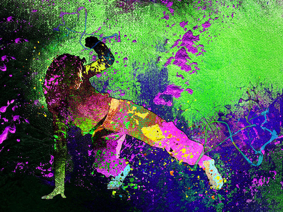 Hip Hop Dancing Dream 01 Painting by Miki De Goodaboom