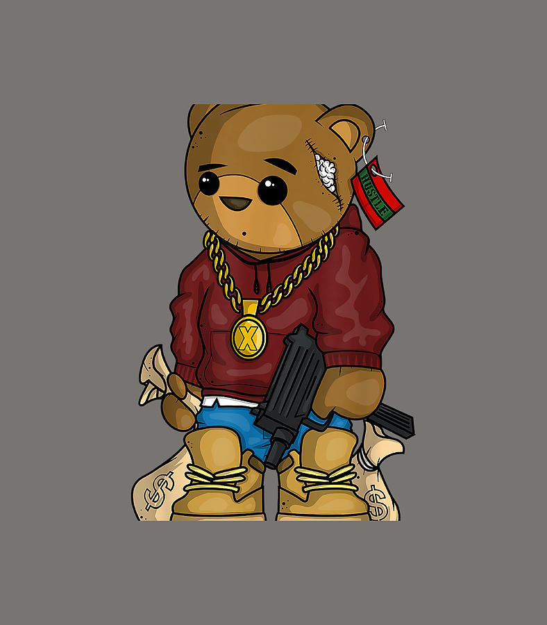 Rappers today look like doodle bears Sticker for Sale by