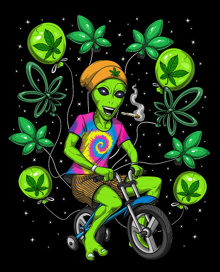 Hippie Alien Stoner by Nikolay Todorov