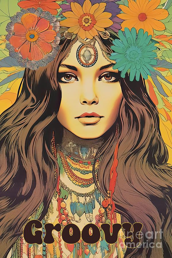 1960s hippie art