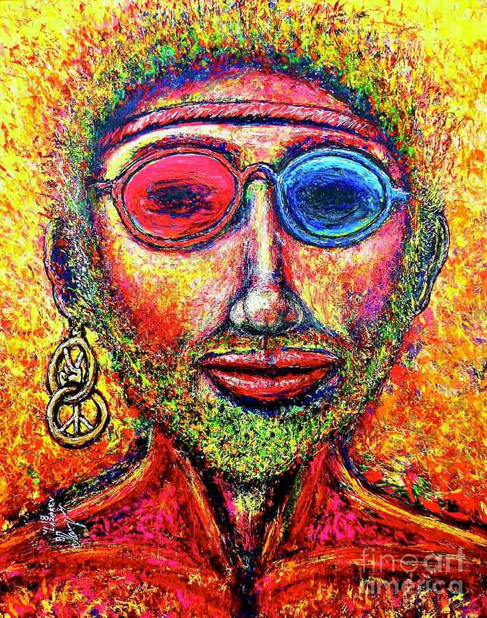 Hippie H2 Painting by Viktor Lazarev