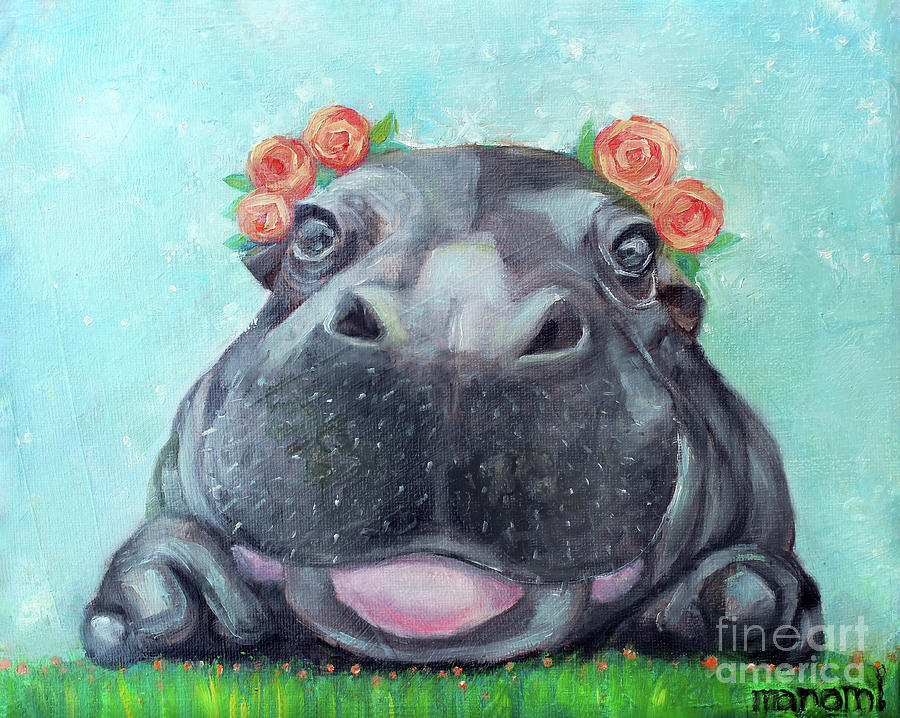 Hippo Painting by Manami Lingerfelt