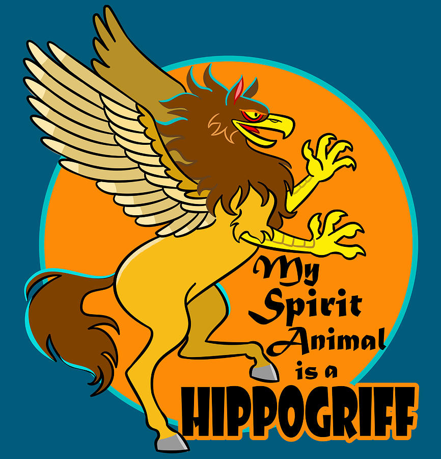 Hippogriff Spirit Animal Mixed Media by J L Meadows