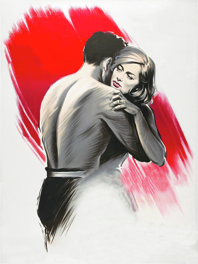 Vintage Painting - Hiroshima Mon Amour, 1959, movie poster paint by Boris Grinsson by Movie World Posters