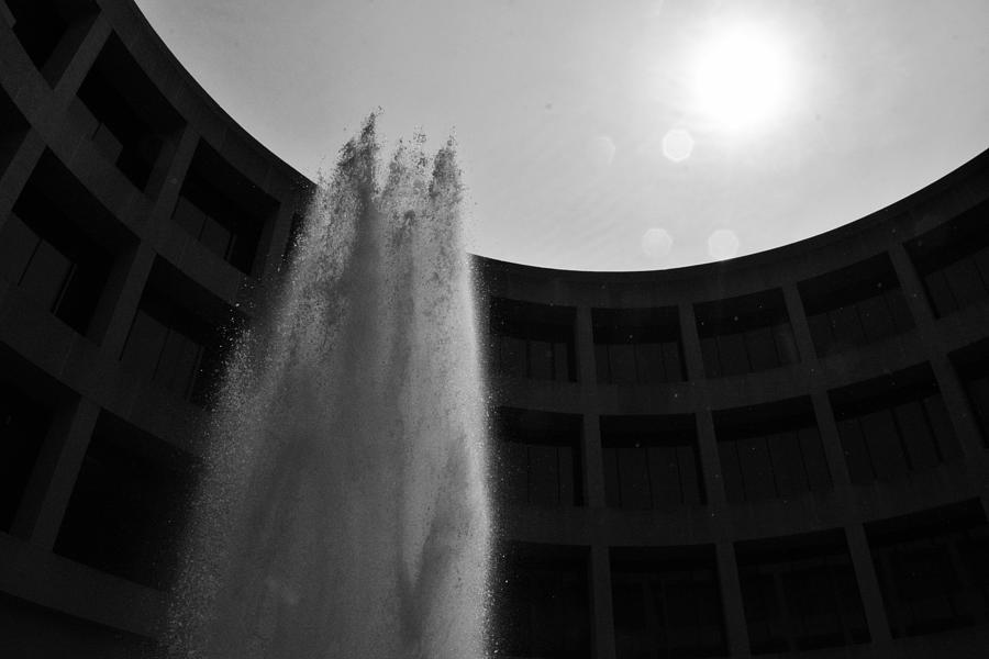 Hirshorn Fountain Photograph by Addison Likins
