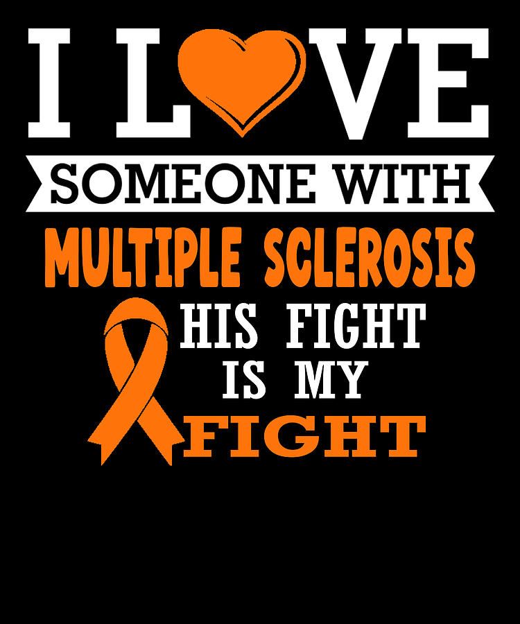 His Fight My Fight Multiple Sclerosis Digital Art by Orgence Matungwa ...