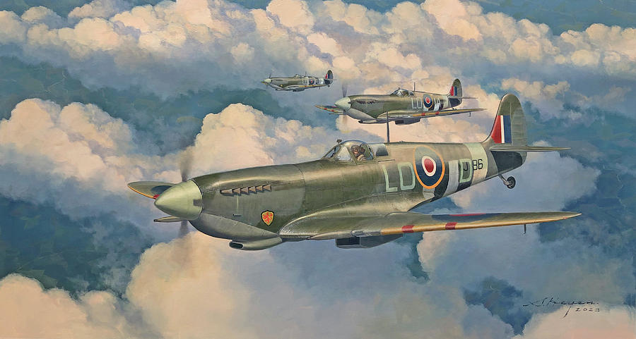 His Last Spitfire Painting by Steven Heyen