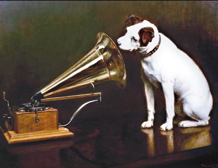Vintage Photograph - His Masters Voice by Rob Hans