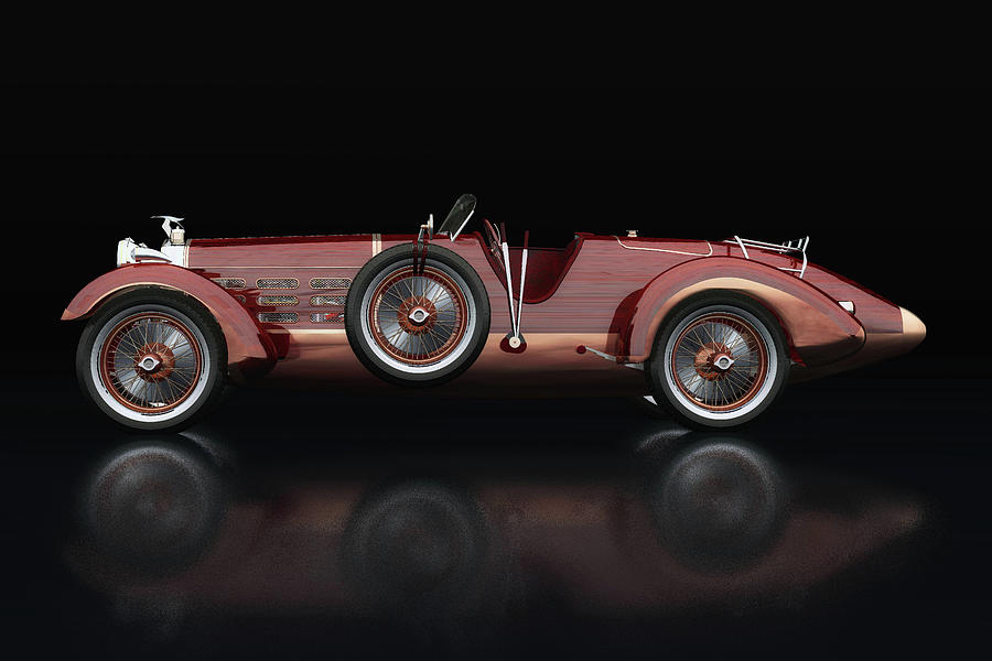 Hispano Suiza H6 Tulipwood Lateral View Photograph by Jan Keteleer