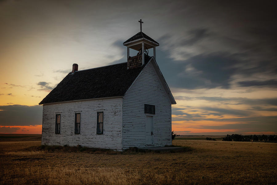 Historic Abbott Church Photograph by Kevin Schwalbe