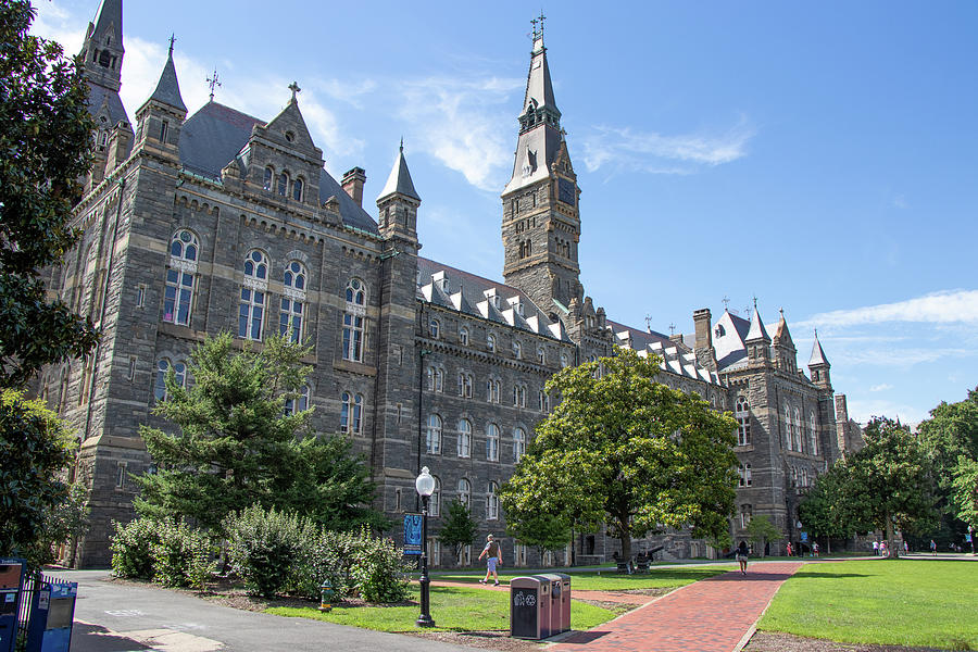 Historic American University Building and Clock Tower Photograph by ...