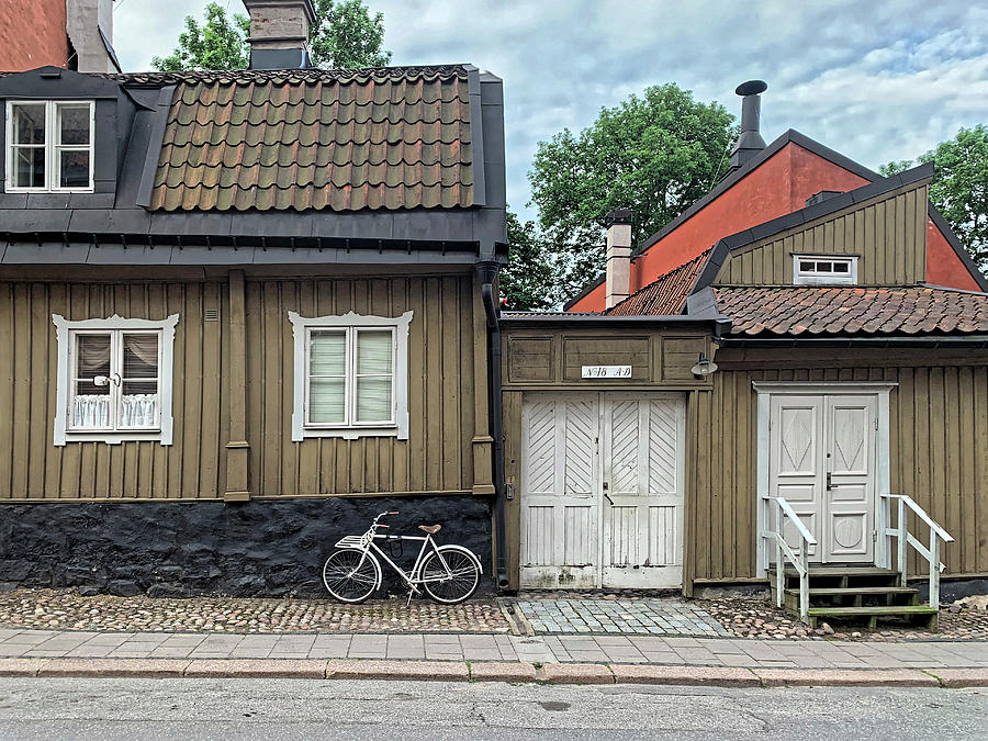 Historic Architecture of Fjallgatan in Sodermalm - Stockholm - Sweden Photograph by Tony Crehan