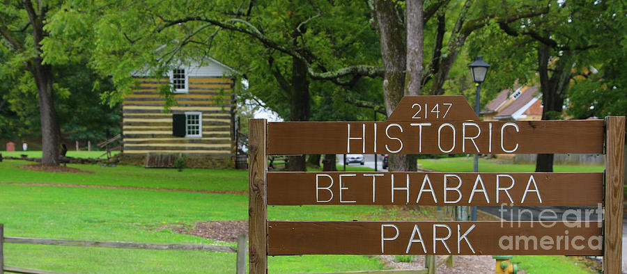 Historic Bethabara Park Sign  6099 Photograph by Jack Schultz