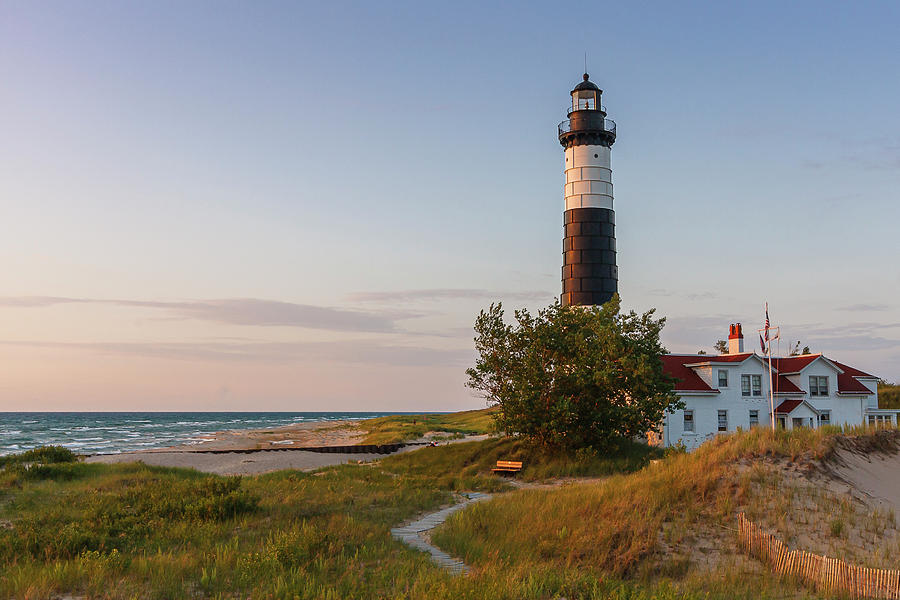 Historic Big Sable Point Light And Keepers House Photograph