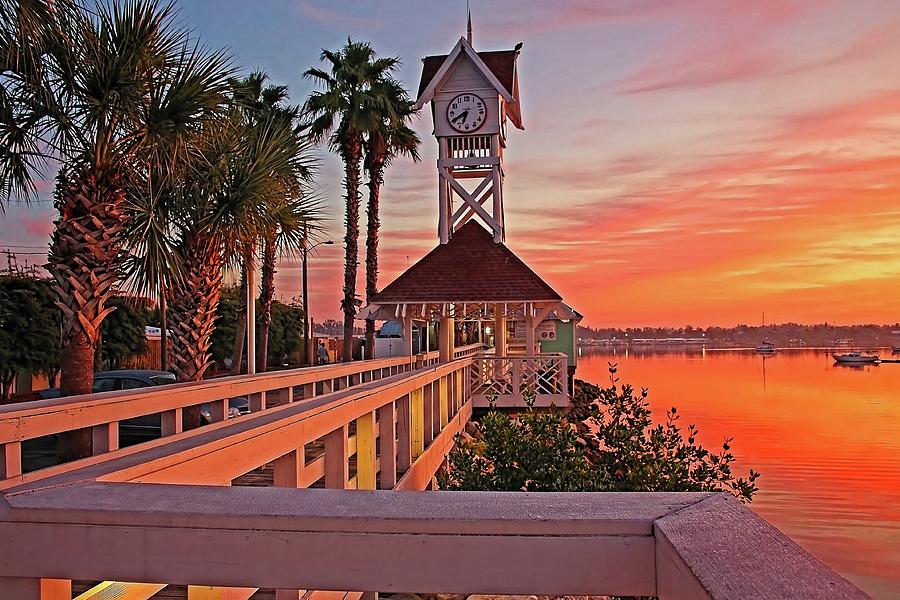 Historic Bridge Street Pier Sunrise Photograph by HH Photography of Florida