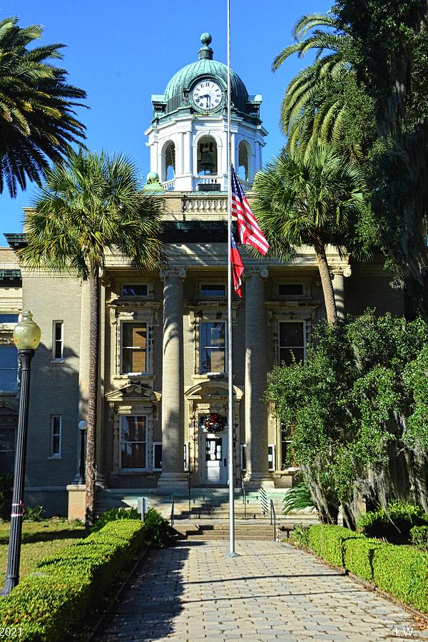 Historic Brunswick Courthouse Brunswick Georgia Vertical Photograph by ...