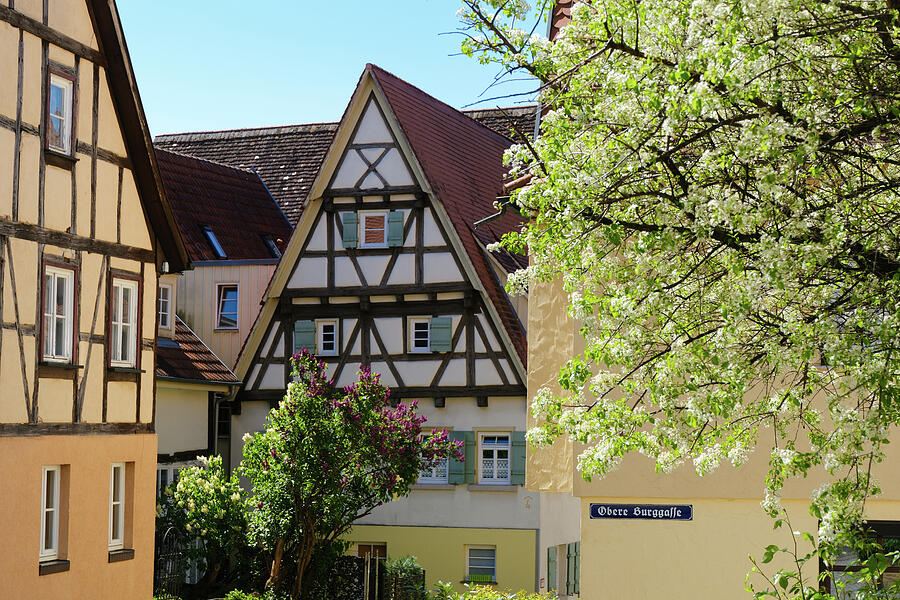 Historic Building in Sindelfingen Germany - Golden Afternoon Light Photograph by Matthias Hauser Historic Building in Sindelfingen Germany - Golden Afternoon Light Photograph by Matthias Hauser