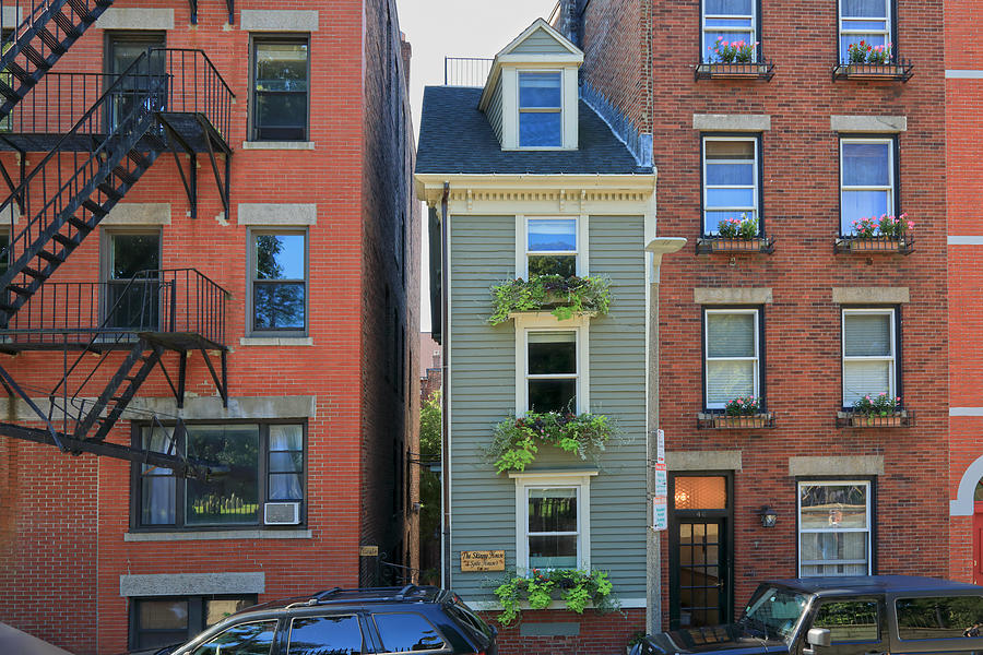 Historic buildings in North End Boston Photograph by Rainer Grosskopf