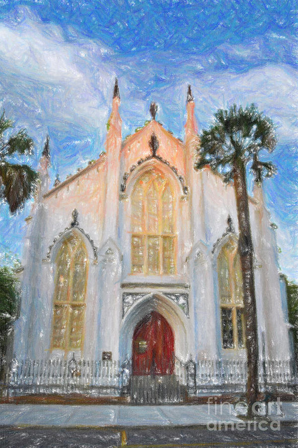 Historic Church in Charleston South Carolina  Photograph by Dale Powell
