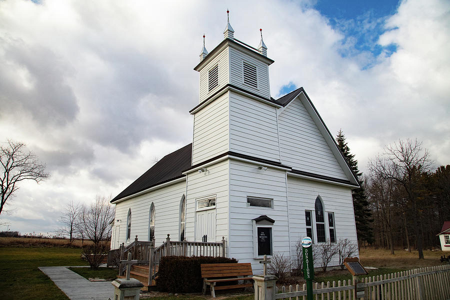 Historic church in Port Sanilac Michigan Photograph by Eldon McGraw