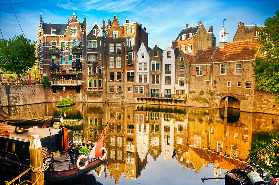 Historic cityscape of Delfshaven, Rotterdam Photograph by AleksandarGeorgiev