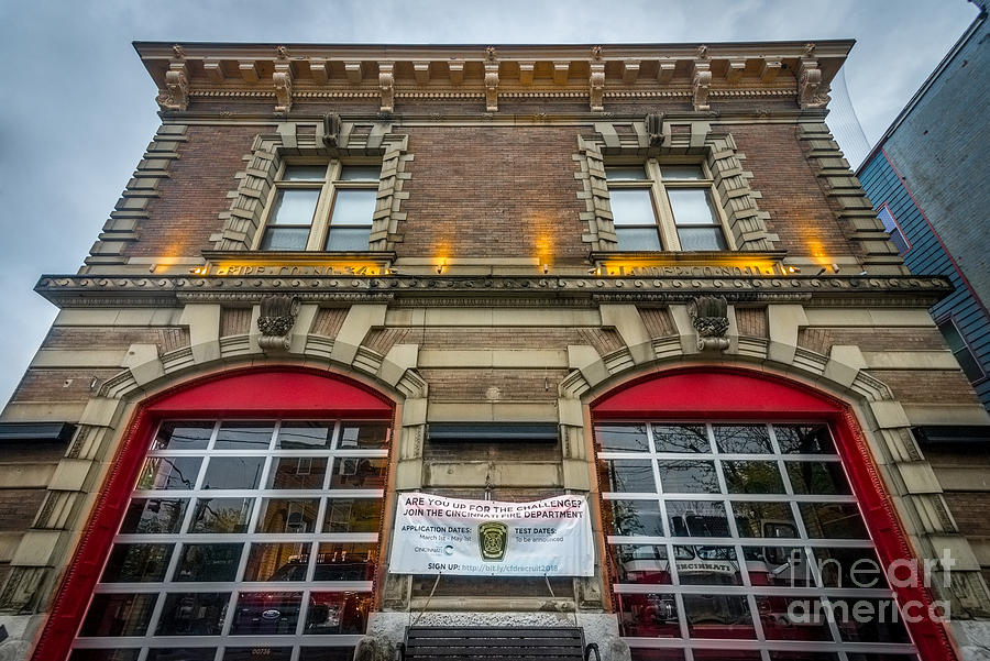 Historic Clifton Gaslight District Fire Station - Cincinnati Photograph by Gary Whitton