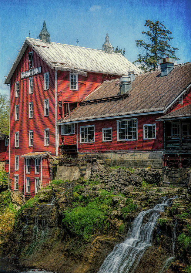 Historic Clifton Mill Textured Photograph by Dan Sproul