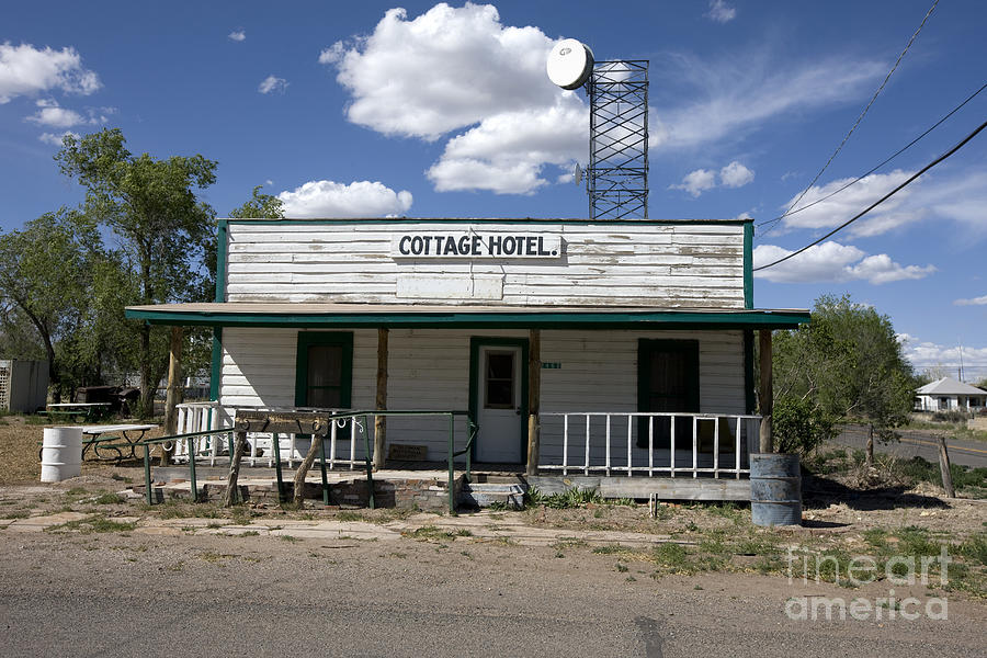 Historic Cottage Hotel along Route 66 in Seligman, Arizona Photograph by Carol Highsmith
