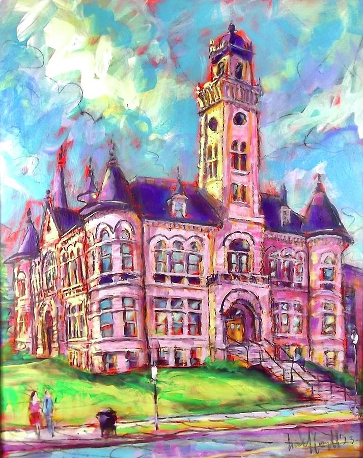 Historic Courthouse Painting by Les Leffingwell