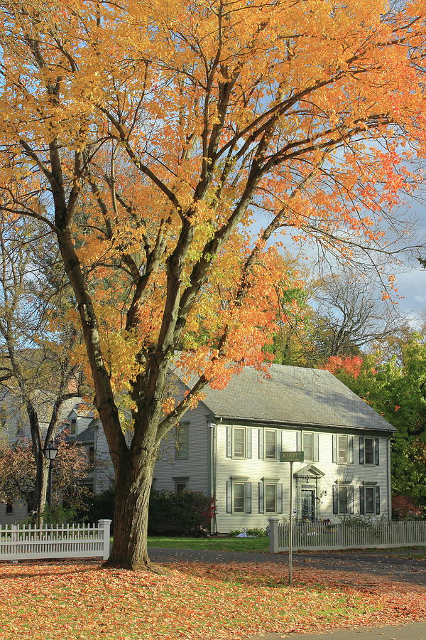 Historic Deerfield Fall Color Photograph