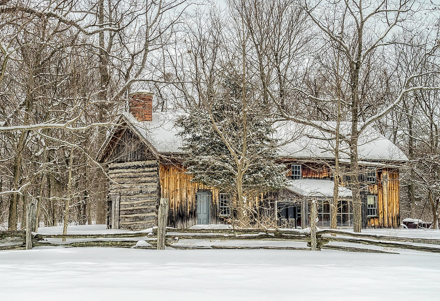 Historic DeLaurier House in Winter by Kathryn Photograph by Photography ...