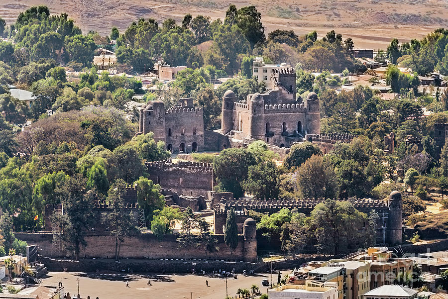 Historic Fasilides castle in Gondar, Ethiopia Photograph by Marek Poplawski