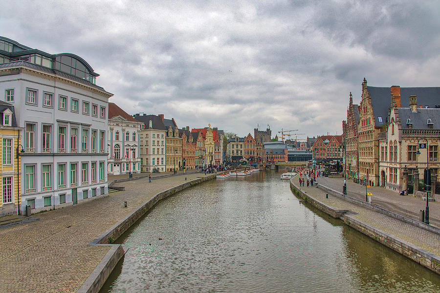 Historic Ghent Center Photograph by Juergen Roth
