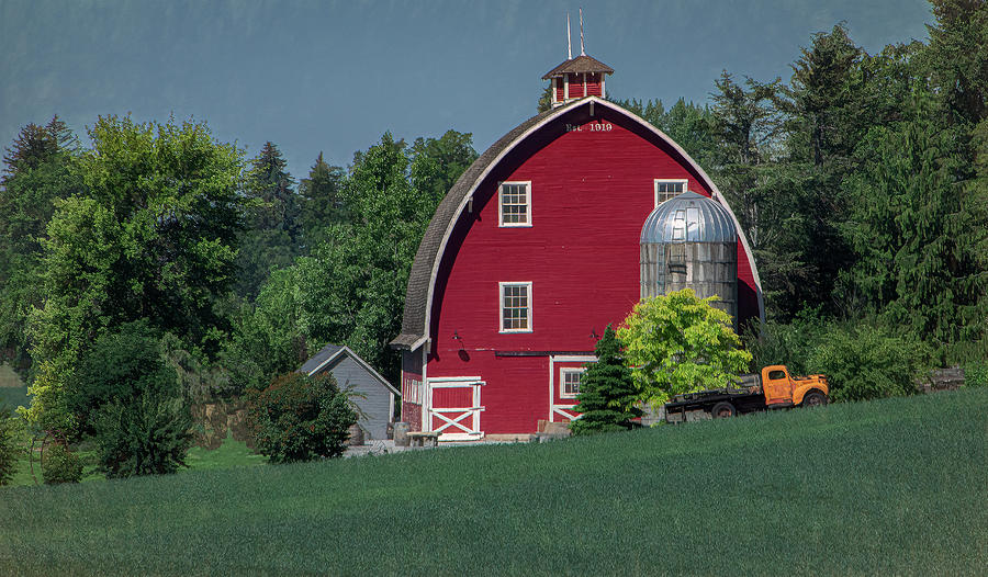 Historic Gothic Barn of Colfax, Washington Photograph by Marcy Wielfaert