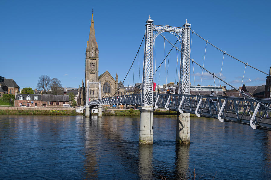 historic Greig Street pedestrian bridge across the River Ness, I