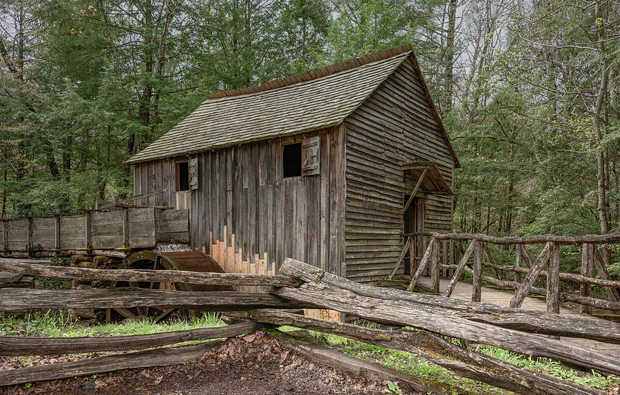 Historic Grist Mill, Cades Cove Photograph by Marcy Wielfaert