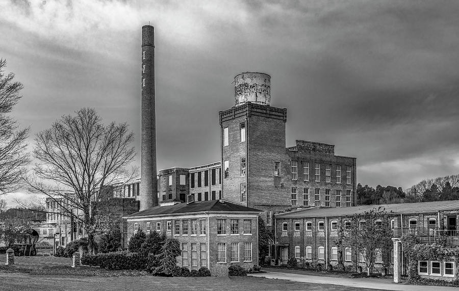 Historic Hardwick Woolen Mill, Black and White Version Photograph by Marcy Wielfaert