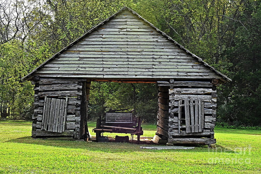 Historic Log Barn  Photograph by Lydia Holly