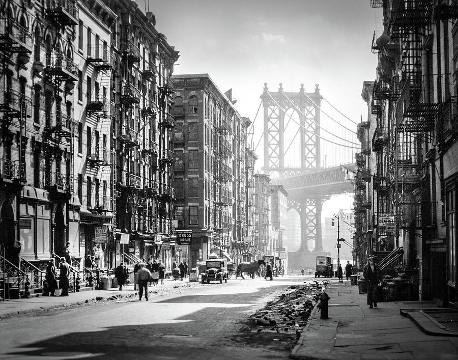 Henry Street - Manhattan - 1930 - New York City - Vintage - Photo - History  - Photograph - Art - Photography - Empire State - Print - NYC