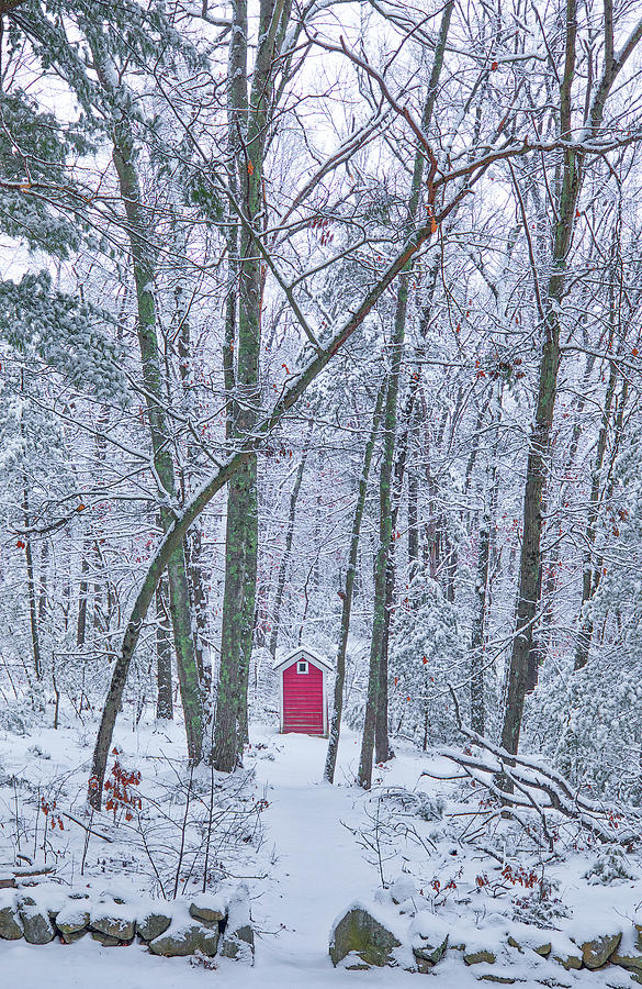 Historic Outhouse at The Little Red Schoolhouse Photograph by Juergen Roth