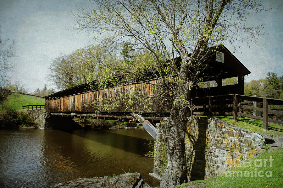 Historic Perrines Covered Bridge Photograph by Karen Silvestri Historic Perrines Covered Bridge Photograph by Karen Silvestri